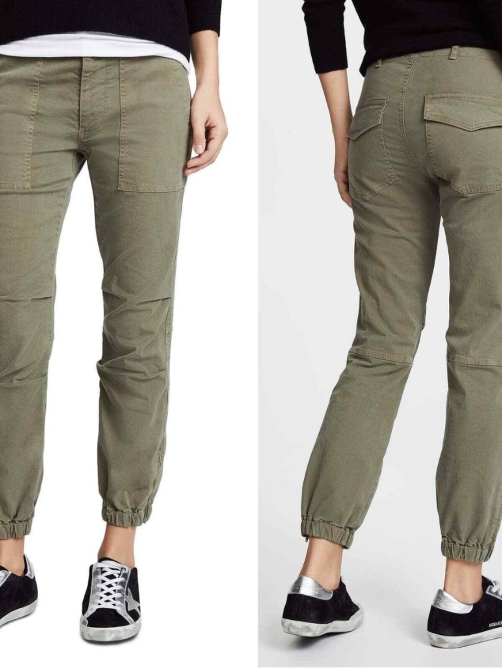 Nili Lotan UTILITY COTTON PANT $390 Mid-Rise Slim Cargo Pant - Size 4